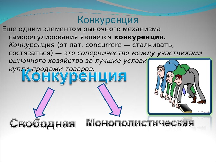 Конкуренция между участниками. Конкуренция элемент рыночного механизма. Конкуренция в рыночном механизме. Рыночный механизм саморегулирования. Конкуренция элемент рыночного механизма типы конкурентных рынков.