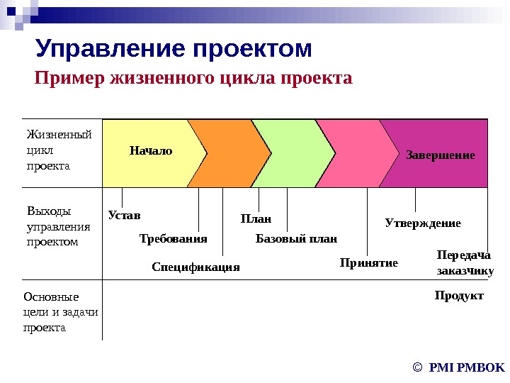 Жизненный цикл проекта pmbok