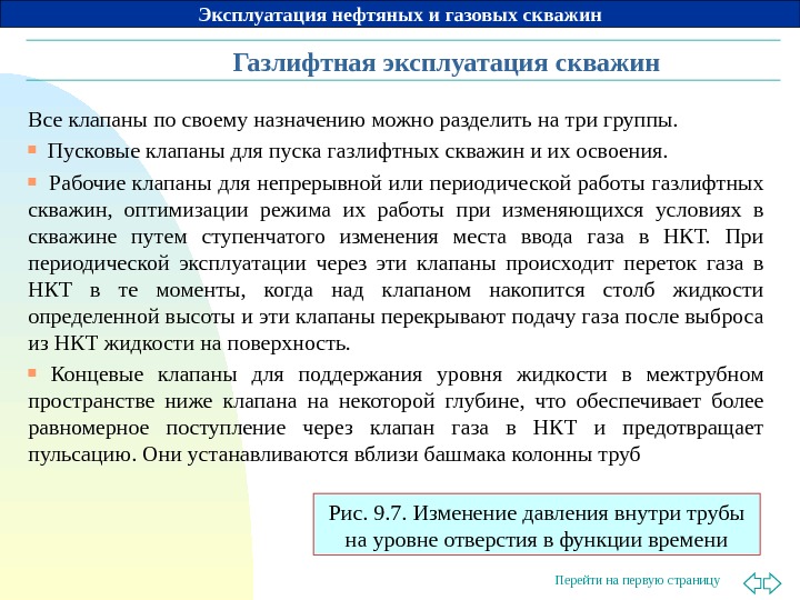 Газлифтная эксплуатация скважин презентация