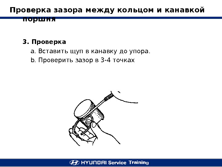 Проверить вставить. Зазор между кольцом и канавкой поршня. Проверка канавок.