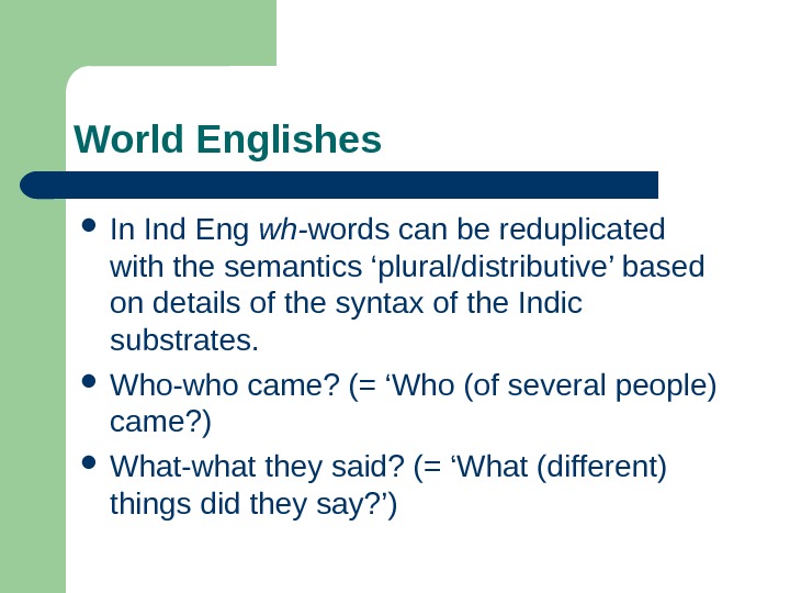 This world in english