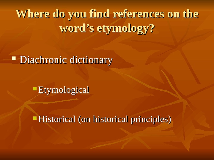 specialist etymology in english cooljugator