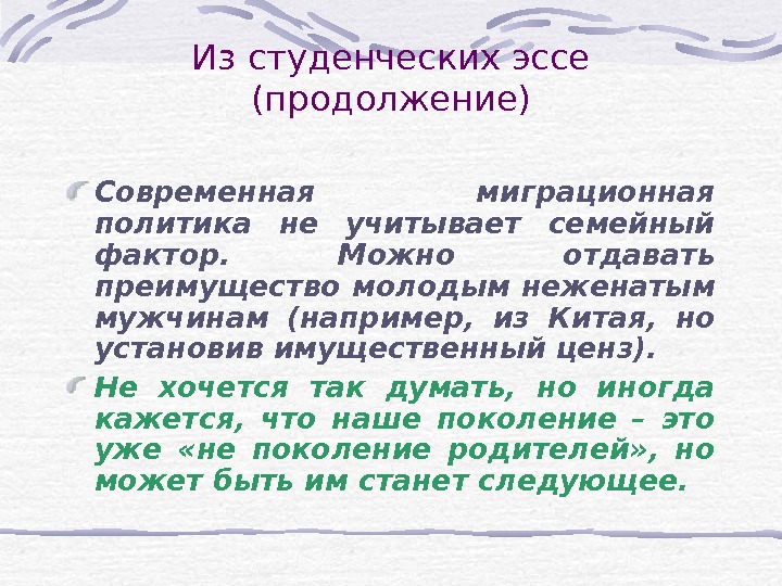 Политическое эссе