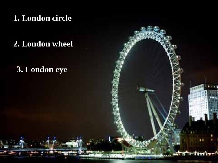 London circle.