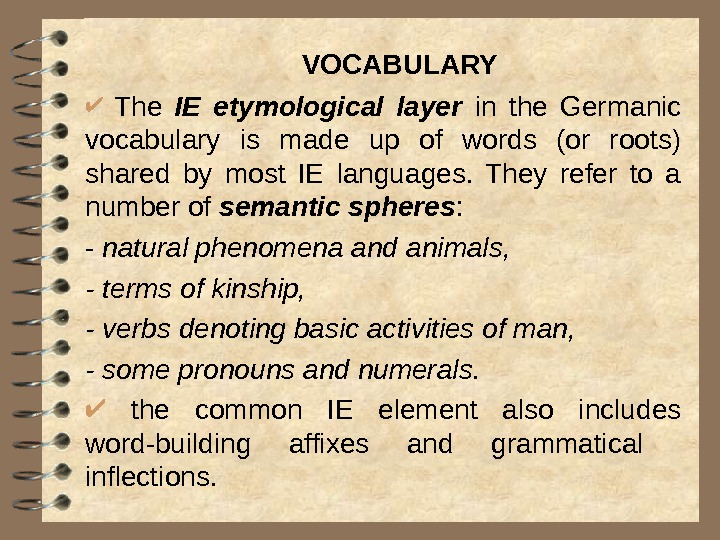 GENERAL CHARACTERISTICS OF THE GERMANIC