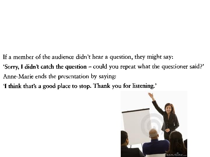 giving presentations reading answers