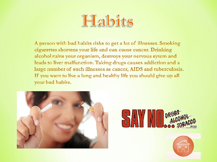 Healthy habits презентация