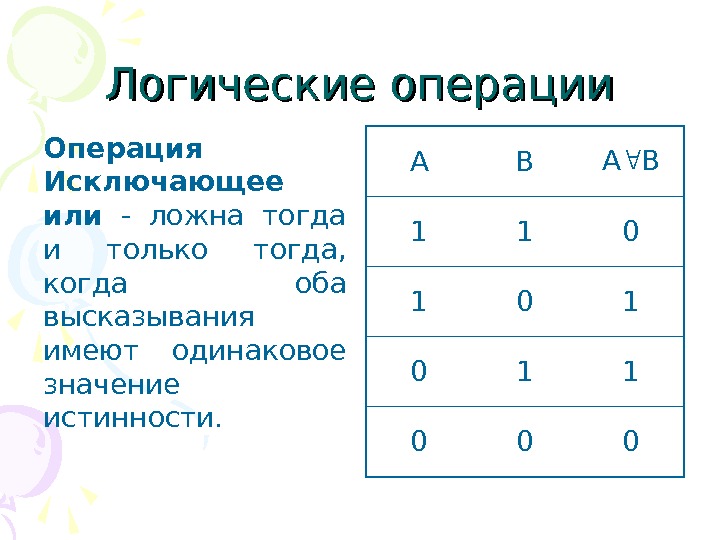 Логическая информация