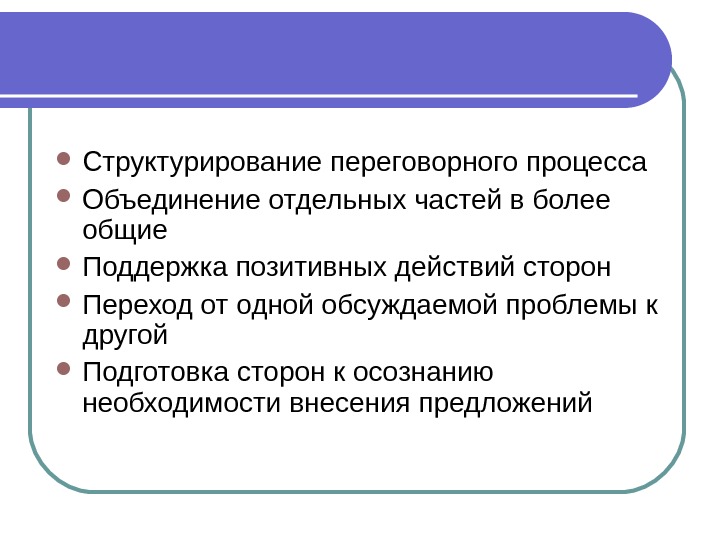 Переговорный процесс презентация