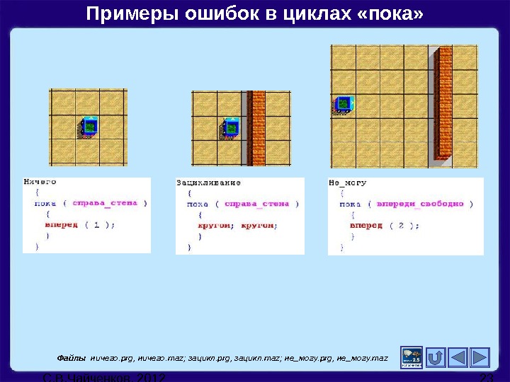 Ошибка цикла. Исполнитель робот цикл пока. Программа робот с циклом пока. Робовин Информатика циклы. Цикл пока пример в роботе.