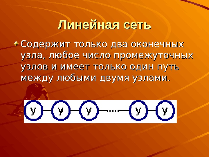 Линейная сеть. Линейчатая сеть. Имеющие только один промежуточный узел какая это топология. Линейная сеть шина содержит только 2 окончания узла.