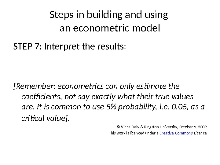 11. What Is Econometrics? 2. Steps In Empirical