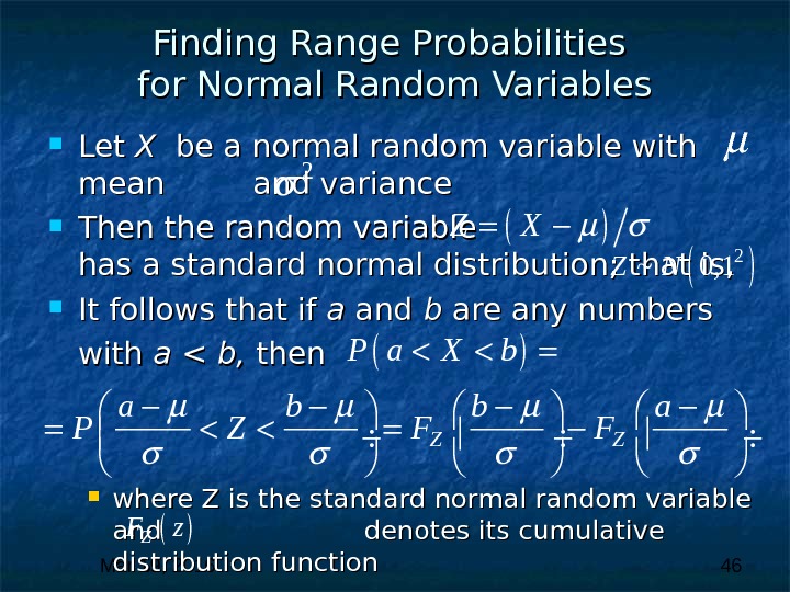 Variable range