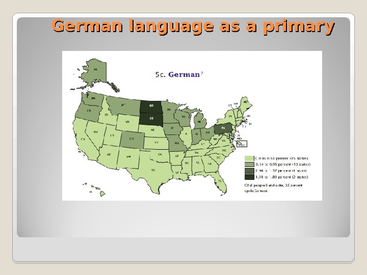 The language situation in the U. S. Anna