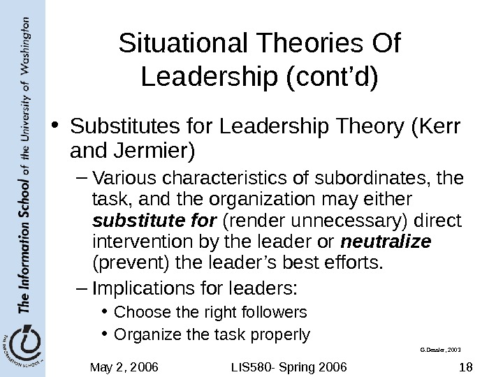 Leadership and Motivation Module 11 LIS 580:
