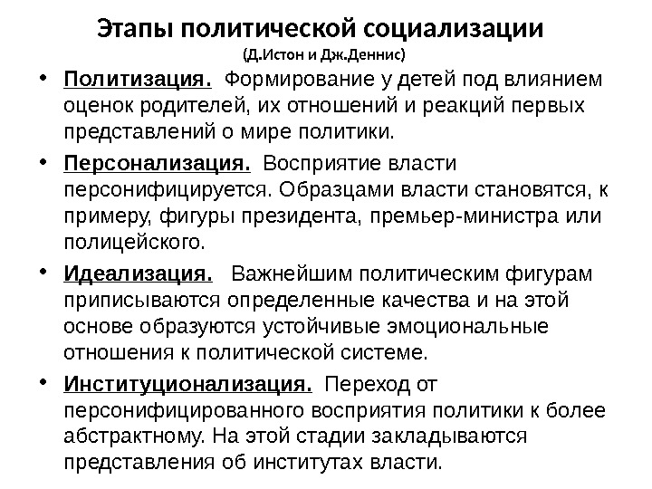 Политическая социализация. Этапы процесса политической социализации. Основные этапы политической социализации. Стадии политической социализации. Этапы и стадии политической социализации.