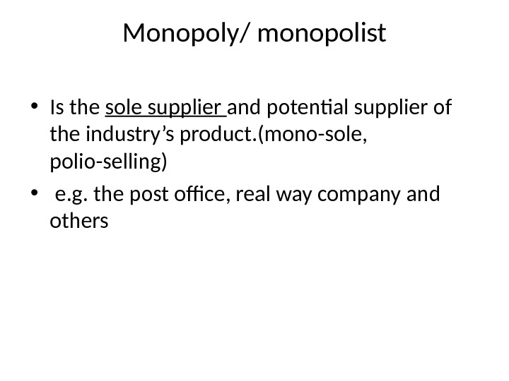 Lecture 5 Market: Types, Structure, Elements.