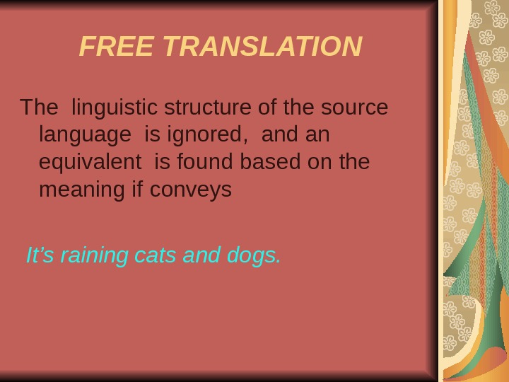 Freed translate