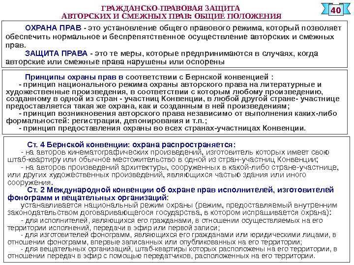 Составьте развернутую схему гражданско правовых способов защиты авторских и смежных прав