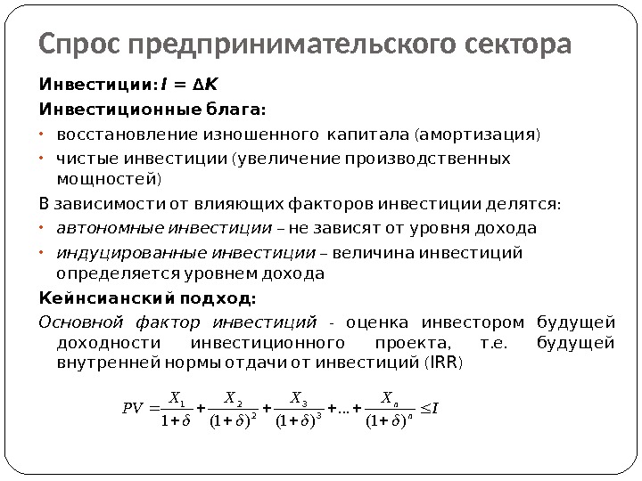 Предпринимательский спрос