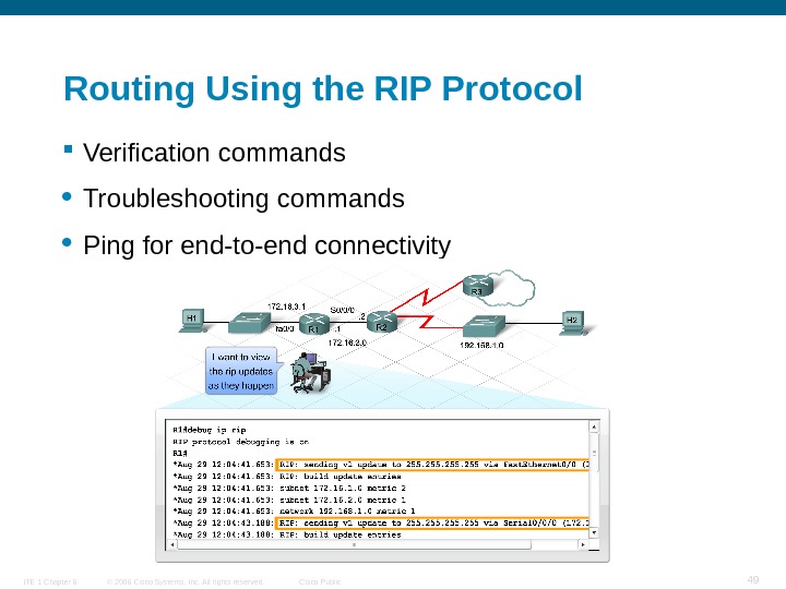 Опишите схему работы протокола rip