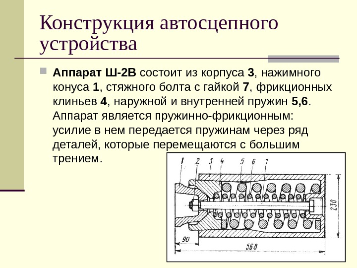 Аппарат поглощающий ш2в 90 чертеж