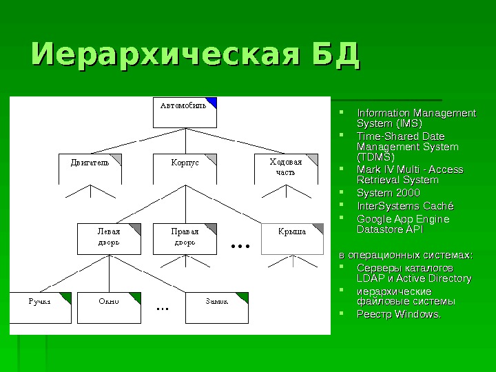 Составьте схему под условным названием иерархическая