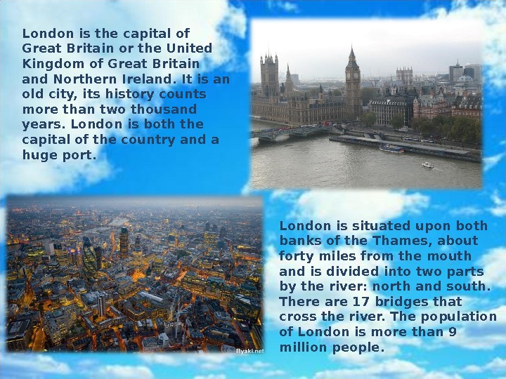 London is the capital of great britain презентация