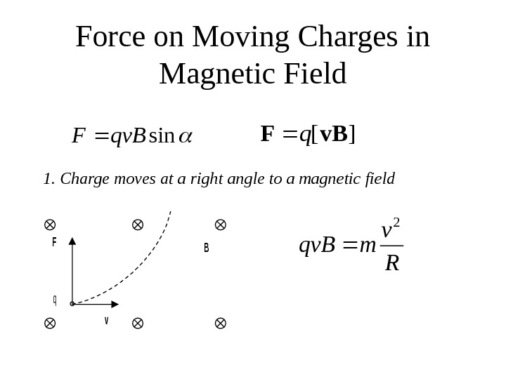 Forces in Magnetic Field • Force on