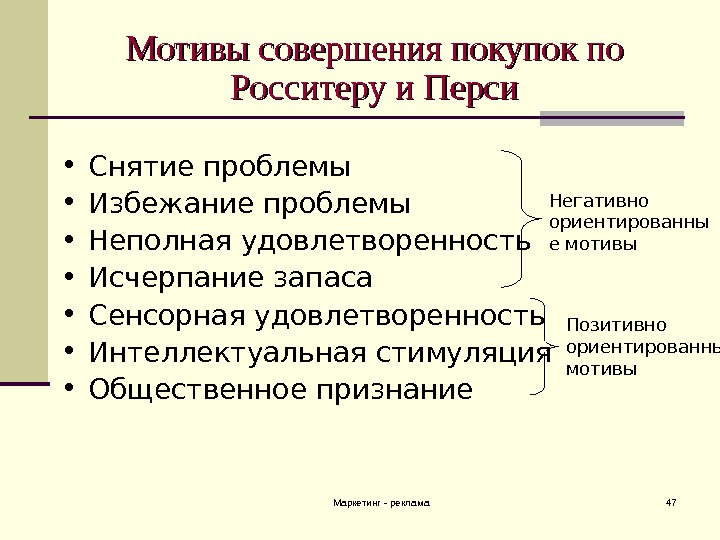 Два мотива. Матрица покупательского решения Росситера-Перси. Мотивы совершения покупки. Матрица Росситера. Матрица Росситера Перси.