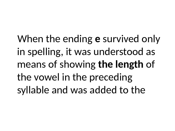 Phonetic Changes In Middle English