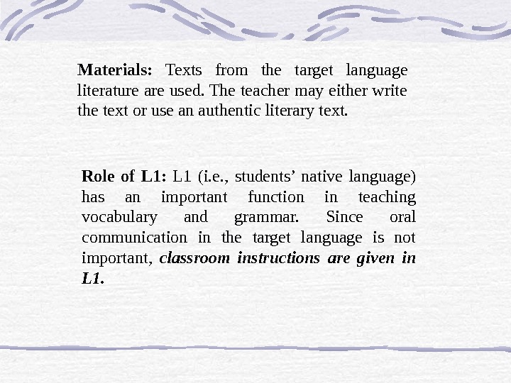 Methods of teaching English: A brief history
