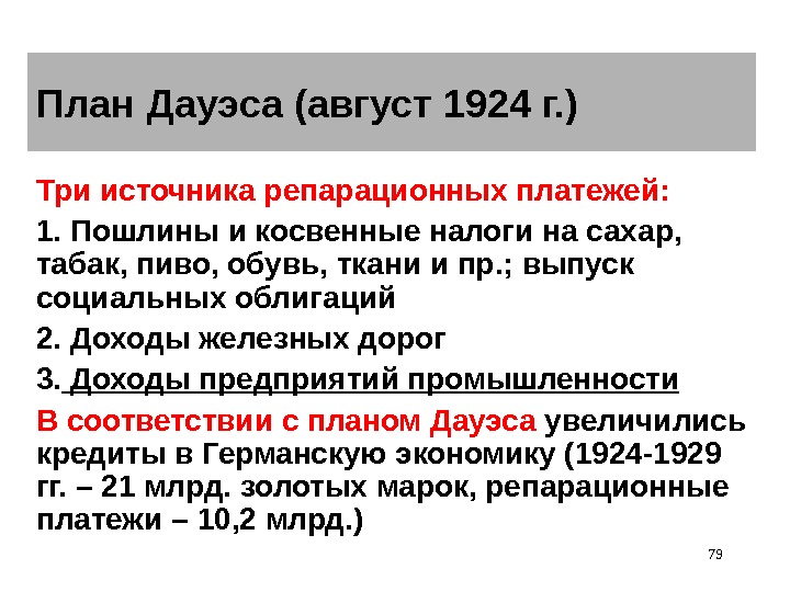 План давоса 1924