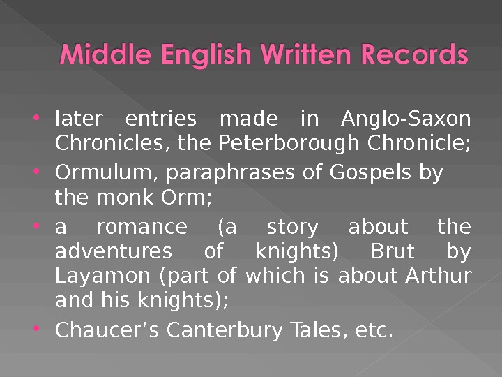 Middle english. Middle English презентация. Middle English dialects. Early Middle English dialects. Middle English written records.