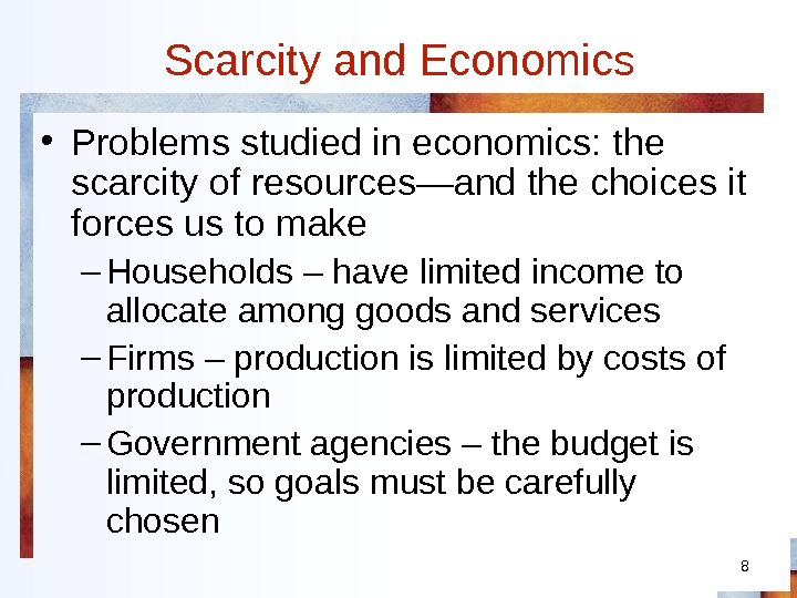 Презентация models in economics