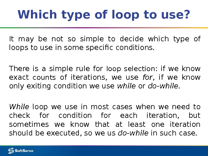 Module 3: Program flow and Data collections