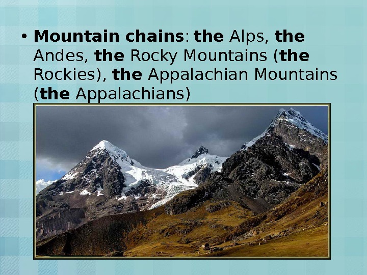 High mountain перевод. Скалистые горы презентация. Скалистые горы презентация на английском. The Appalachian Mountains транскрипция.