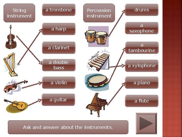 Present Instruments Презентация musical-instruments-and-present-simple-97