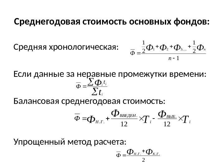 Стоимость фондов