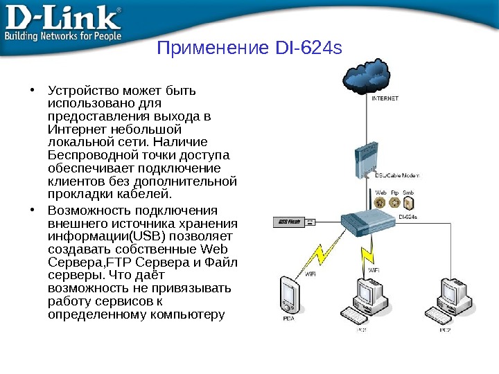 Выхода в интернет через