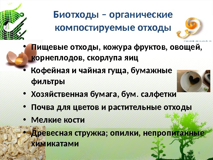 Пищевые отходы презентация