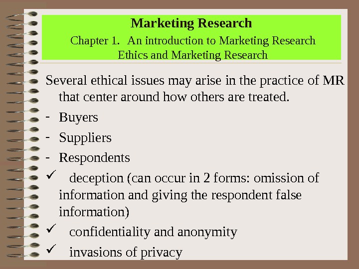 marketing research ppt chapter 1