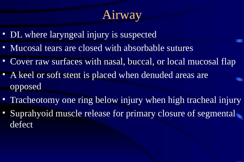 Penetrating Neck Trauma Rambam Medical Center Dr Nordkin