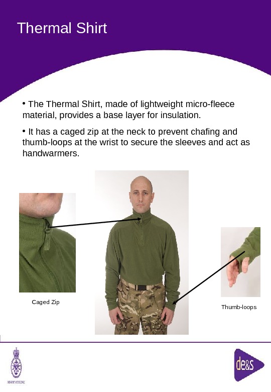 Personal Clothing System A User’s Guide The Defence