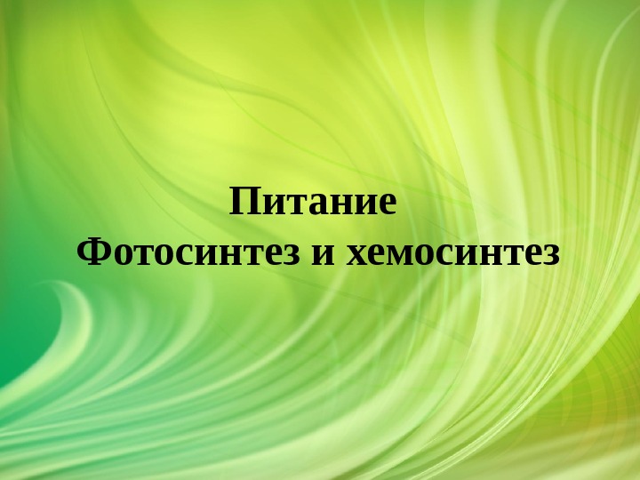 Презентация хемосинтез 10 класс профильный уровень