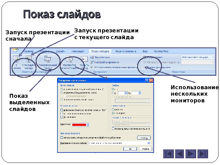 Клавиша для показа слайдов в презентации