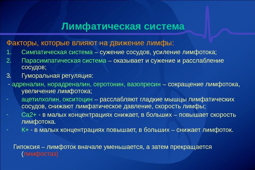 Система фактор. Факторы обеспечивающие движение лимфы. Факторы влияющие на движение лимфы. Факторы движения лимфы по сосудам. Факторы способствующие движению лимфы по сосудам.