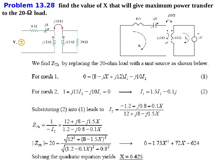 Problem 1 3. 2 Determine The Inductance Of