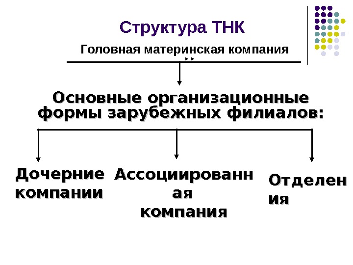 Структура тнк схема