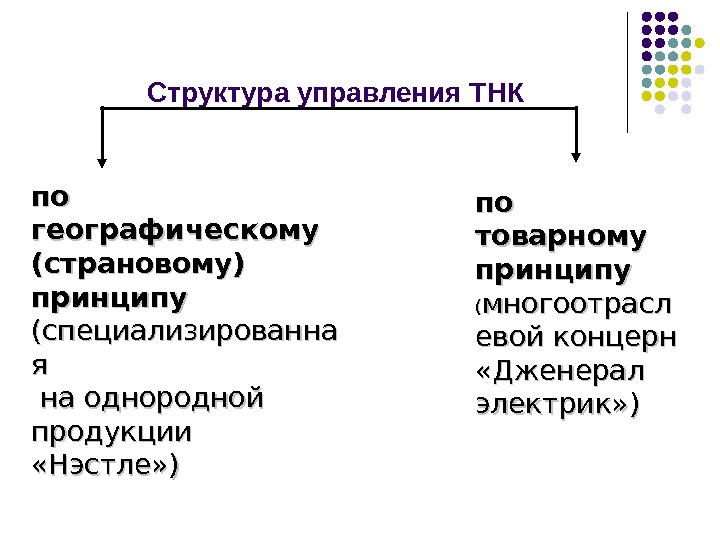 Структура тнк схема